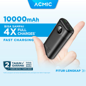 ACMIC DIGIMAX 10000mAh Powerbank Mini 22.5W Fast Charging Type C