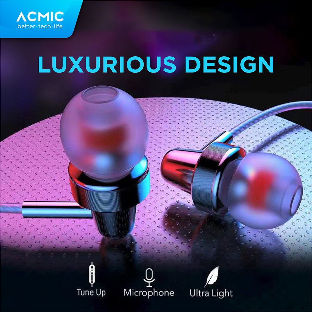 ACMIC ELITE In-Ear Headset Type C Earphone Earbuds Stereo with Mic