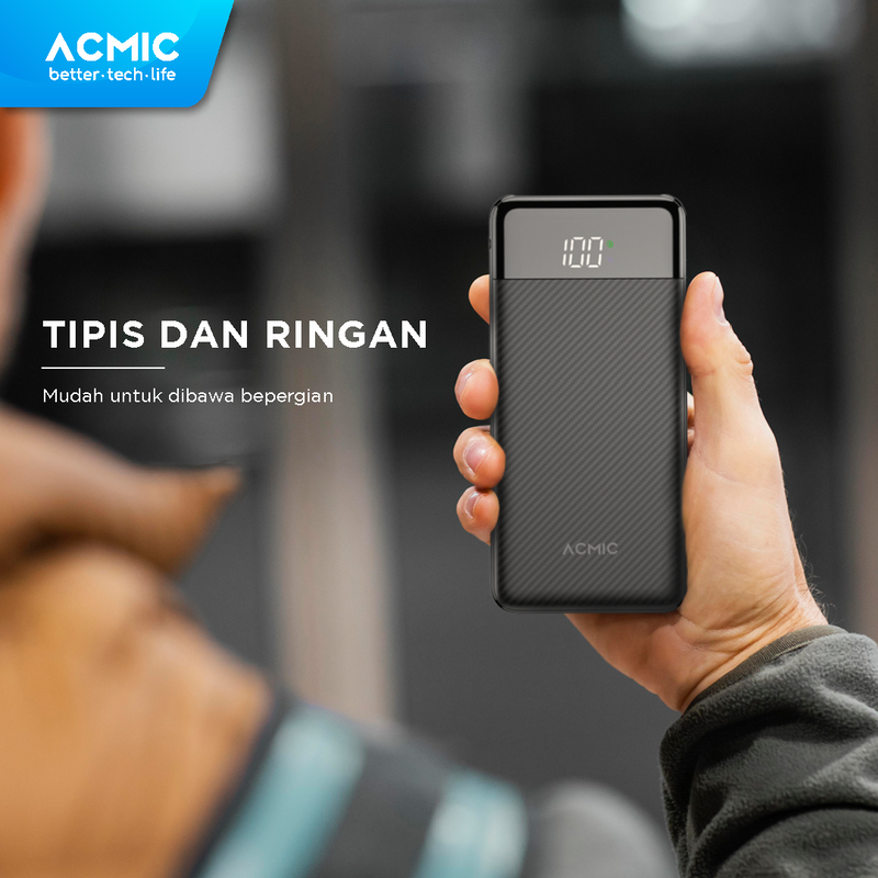 Acmic ACMIC F10PRO 10000mAh Powerbank Slim 22.5W Fast Charging Type C