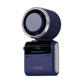 ACMIC FOLDING COMPACT COOLING FAN CF02 Kipas Angin Portable Lipat With Ice Cooling System, Neck Hanging & Desk Function