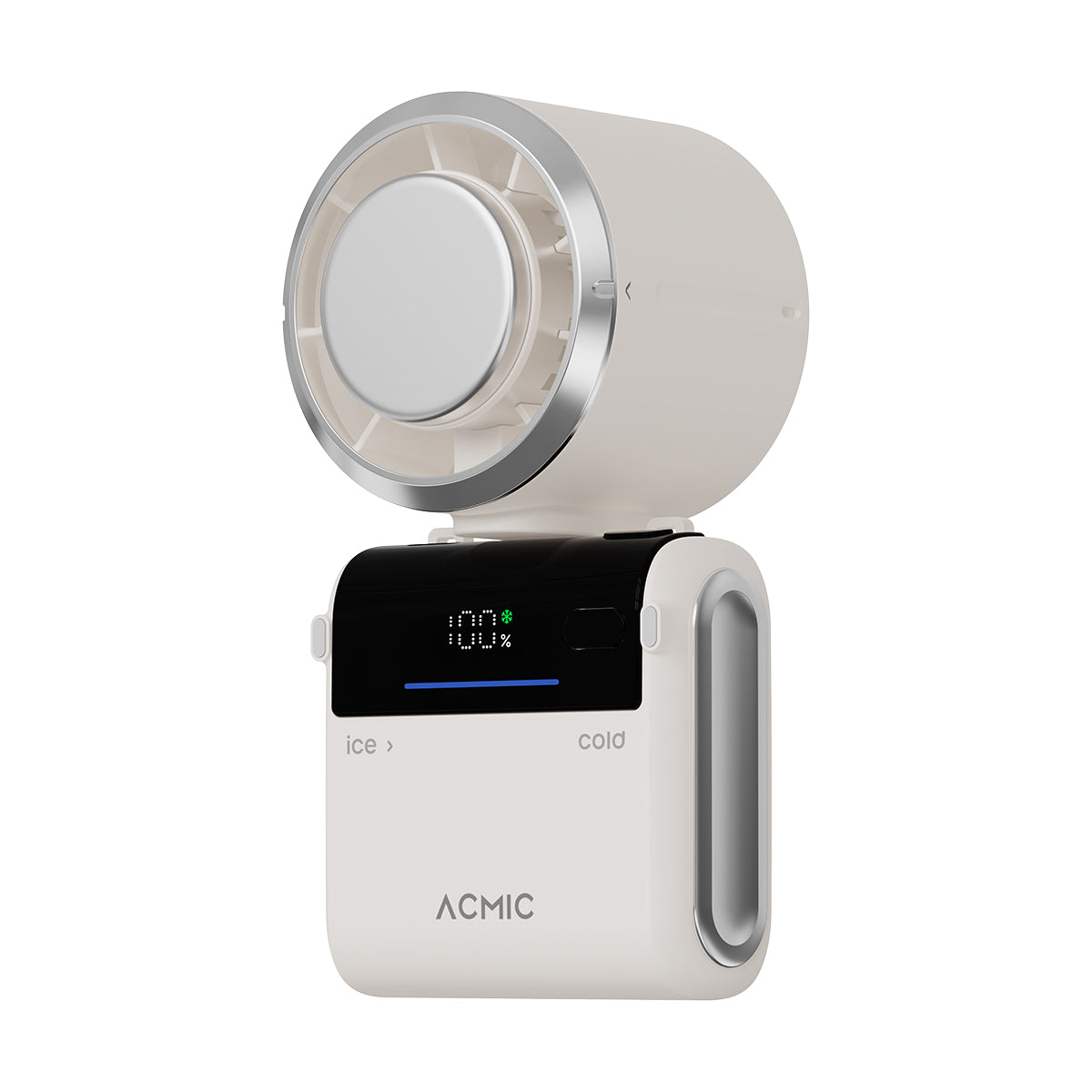 ACMIC FOLDING COMPACT COOLING FAN CF02 Kipas Angin Portable Lipat With Ice Cooling System, Neck Hanging & Desk Function