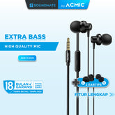 ACMIC PRIME In-Ear Headset Earphone Earbuds Headphone Stereo with Mic