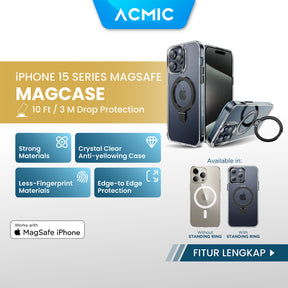 ACMIC MAGCASE iPhone 15 Pro Max Plus Case MagSafe Soft Casing