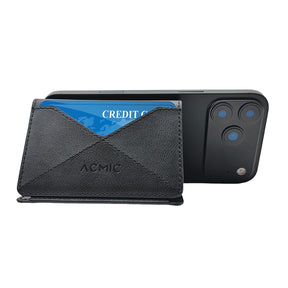 ACMIC MAGWALLET TF5 TF7 Trifold 5 Cards 7 Cards Magnetic Magsafe Slim Card Holder Built in Phone Stand Dompet Kartu