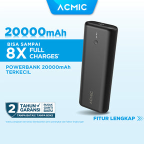 ACMIC MINIMAX 20000mAh Powerbank Mini 22.5W Fast Charging Type C