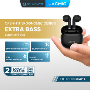 ACMIC Minio True Wireless Bluetooth Earphone Mini Earbuds TWS