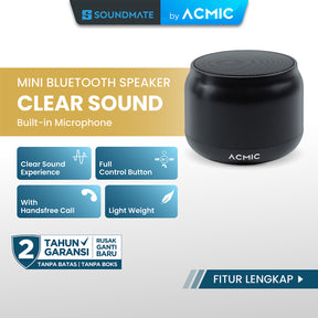 ACMIC MINI TUNE Bluetooth Portable Speaker Stereo Wireless Extra Bass