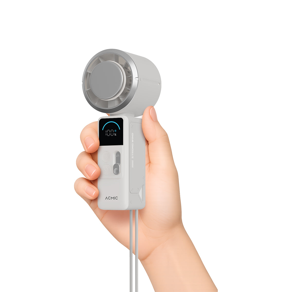 ACMIC MINI TURBO COOLING FAN CF03 Kipas Angin Mini Portable Turbo Ice Cooling Super Strong Small & Powerful With Anti-Slip Base