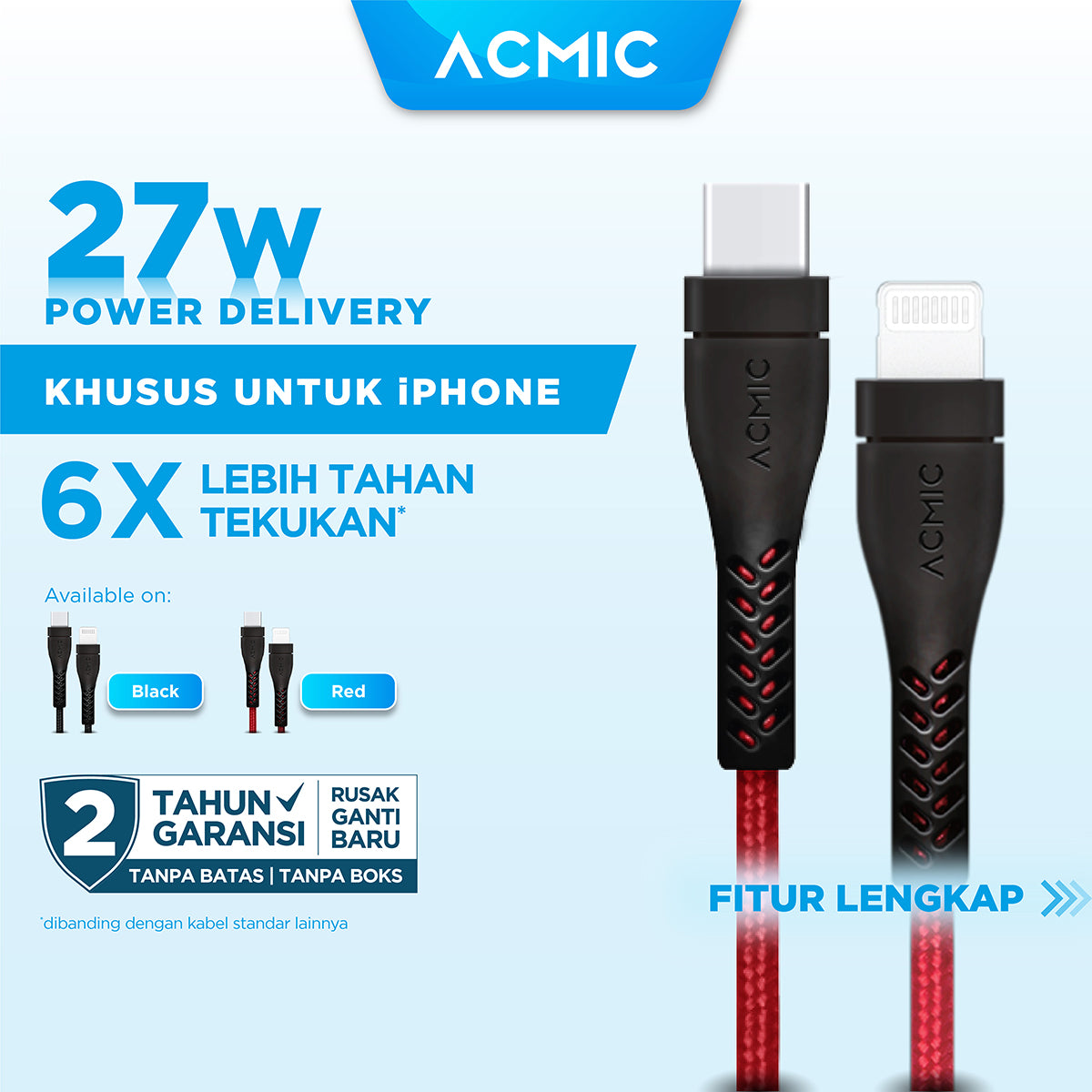 Acmic In Fast Charging Cable Charger Cable Usb Power Delivery