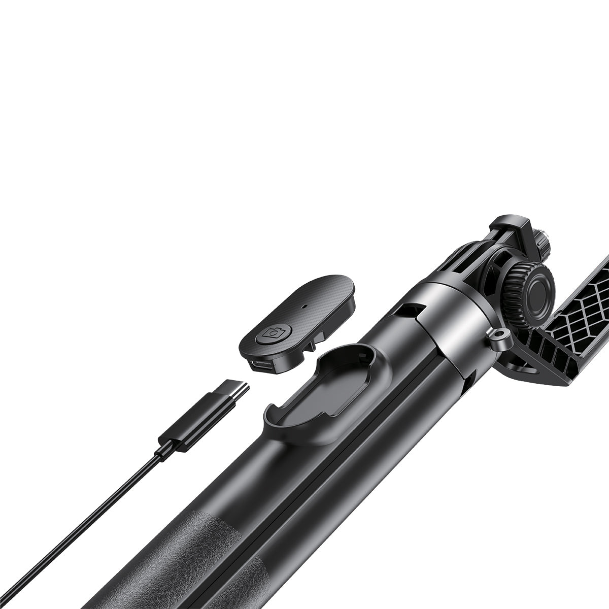 ACMIC TS20 Touchdown Auto Open One Click Selfie Stick 2M Aluminium Tripod Tongsis Bluetooth Remote