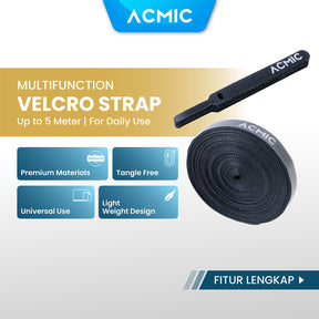 ACMIC VELCRO STRAP CABLE TIE ORGANIZER Pengikat Perekat Kabel Holder