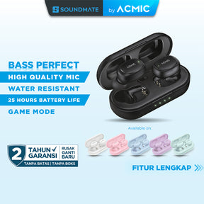 ACMIC ZENDIO MINI TWS Extra Bass Gaming Headset Bluetooth Earphone