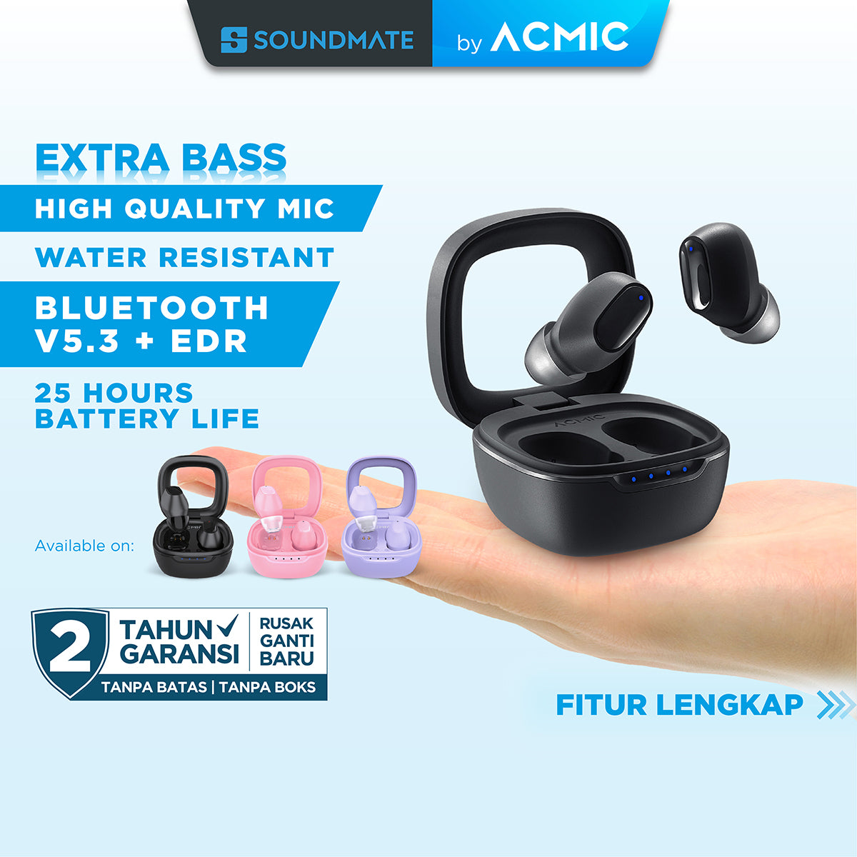 ACMIC ZENDIO LITE True Wireless Bluetooth Earphone Mini Earbuds TWS