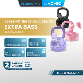 ACMIC ZENDIO LITE True Wireless Bluetooth Earphone Mini Earbuds TWS