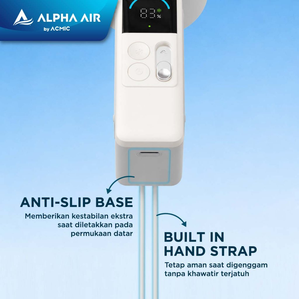 ACMIC MINI TURBO COOLING FAN CF03 Kipas Angin Mini Portable Turbo Ice Cooling Super Strong Small & Powerful With Anti-Slip Base