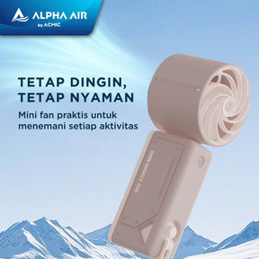 ACMIC MINI TURBO COOLING FAN CF03 Kipas Angin Mini Portable Turbo Ice Cooling Super Strong Small & Powerful With Anti-Slip Base