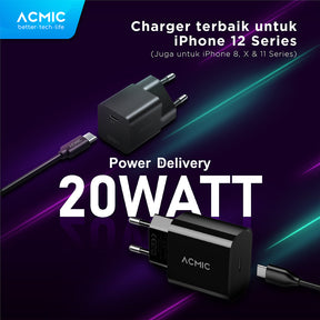 ACMIC CPD20 Type C 20W Kepala Charger Fast Charging Adaptor for iPhone