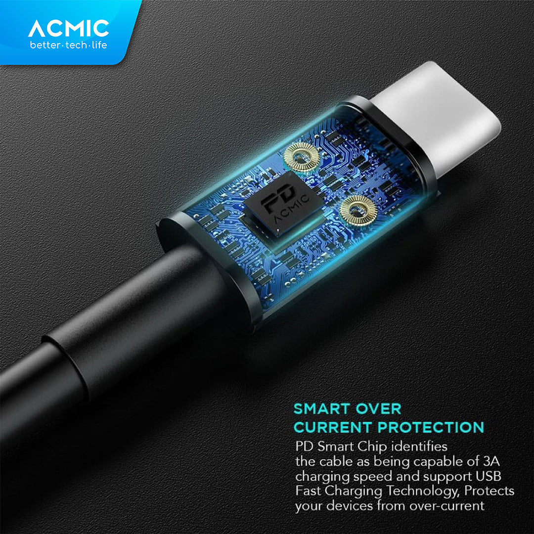 ACMIC PDC100e Power Delivery (PD) 100cm Cable USB Type C to USB Type C