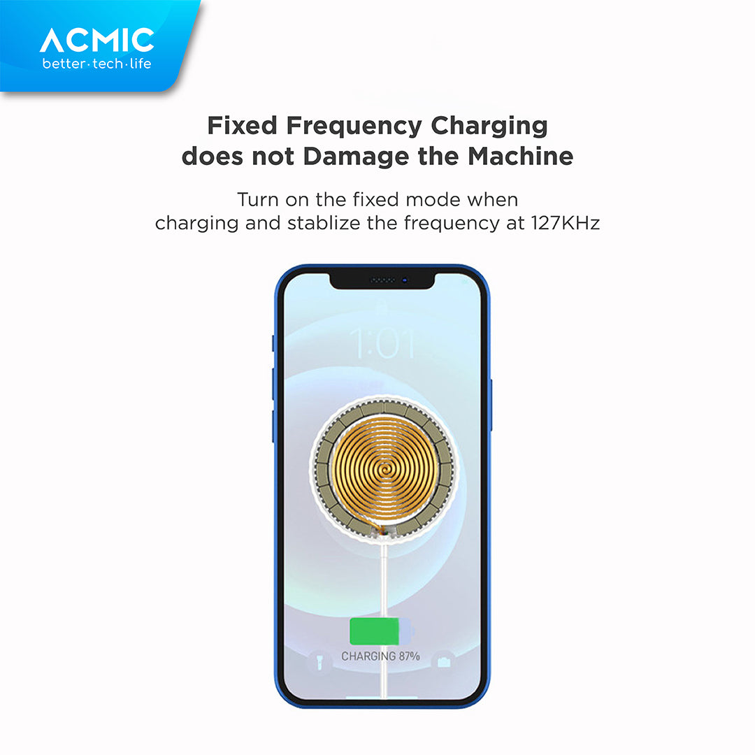 ACMIC MAGO Magnetic Charger Fast Wireless Charging 15W USB Type C