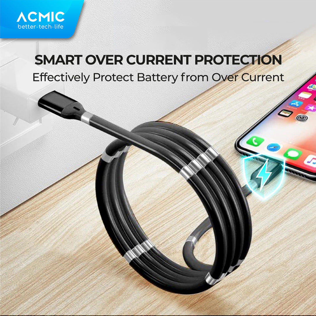 ACMIC MAGLINE M100 Magnetic Kabel Data Charger Fast Charging Magnet - Micro USB