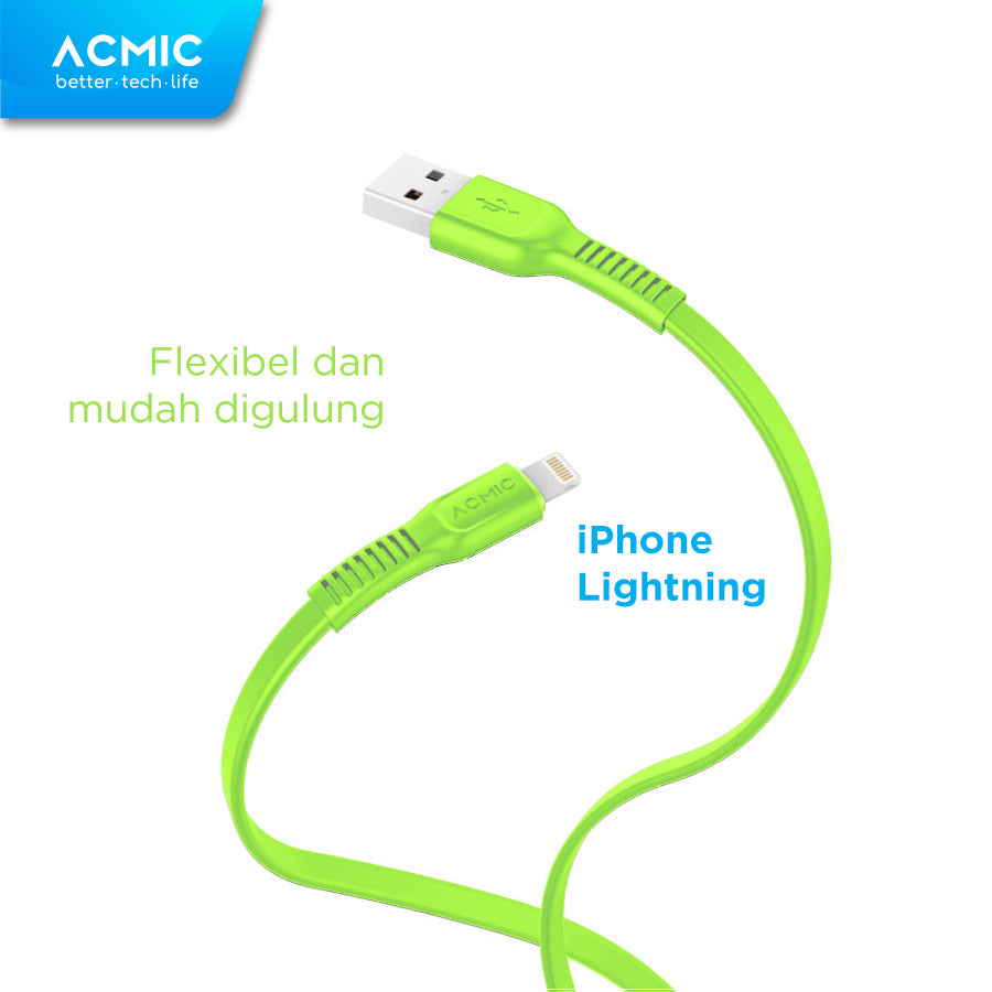 ACMIC CFL100 Kabel Data Charger iPhone Lightning Fast Charging Cable