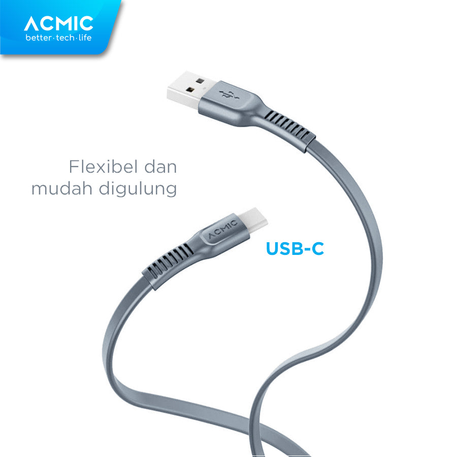 ACMIC CFC100 Kabel Data Charger USB Type C 100cm Fast Charging Cable